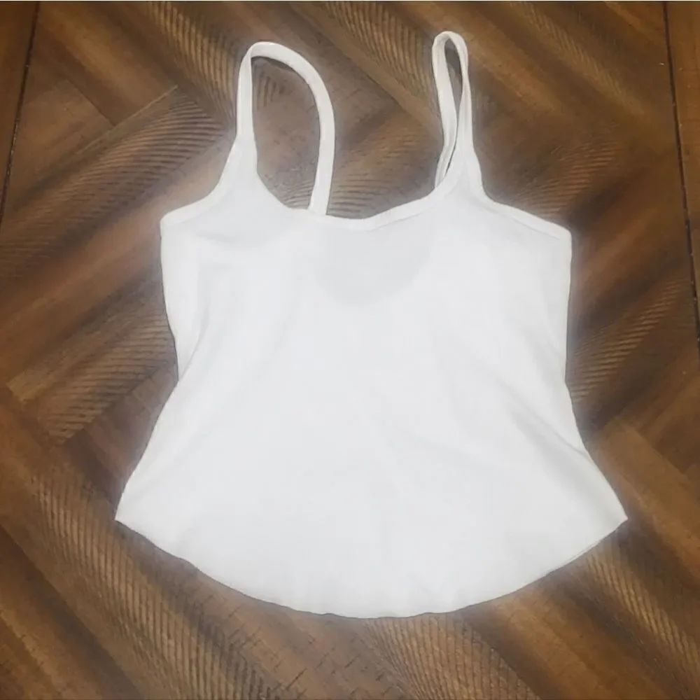 Free People Ribbed Scoop Neck Tank Medium White